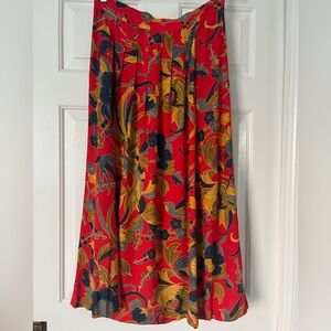 Sézane Nelly Skirt, size 8 (FR 40), Milanese flowers print